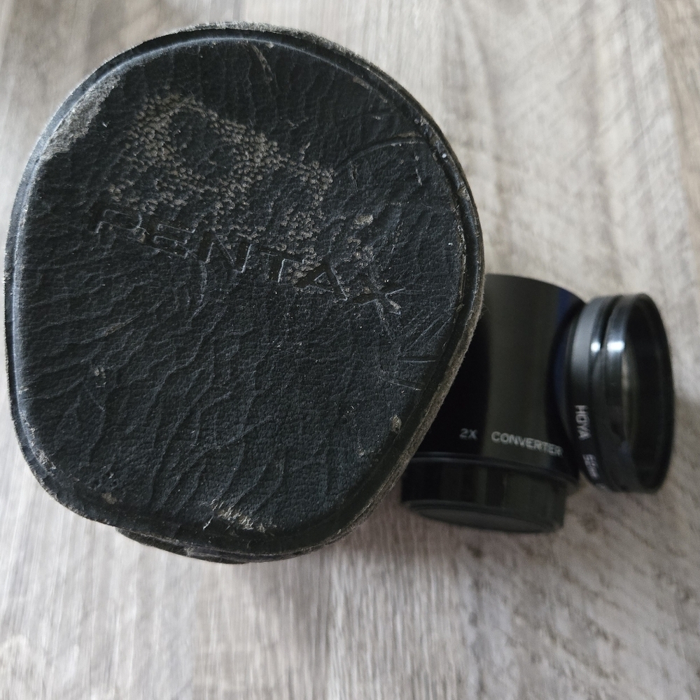 2X Converter Lens 52mm With Pentax Case ‎ Vintage Photography Accessory As Is